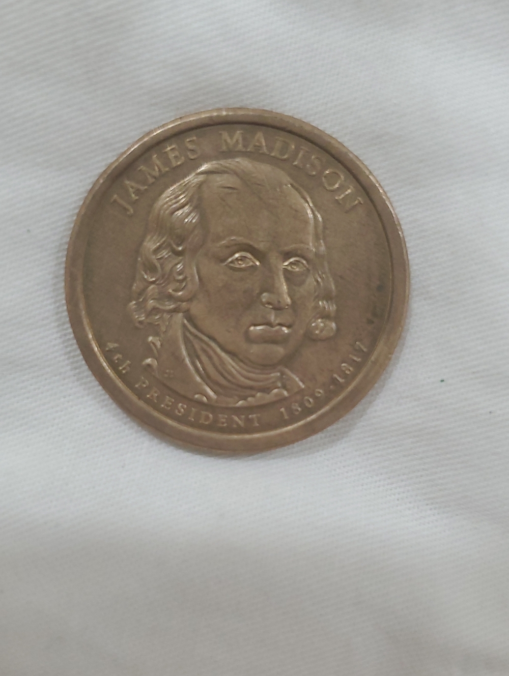 1809 .dollar Coin Bronze-Colored Presidential Commemorative Coin - James Madison